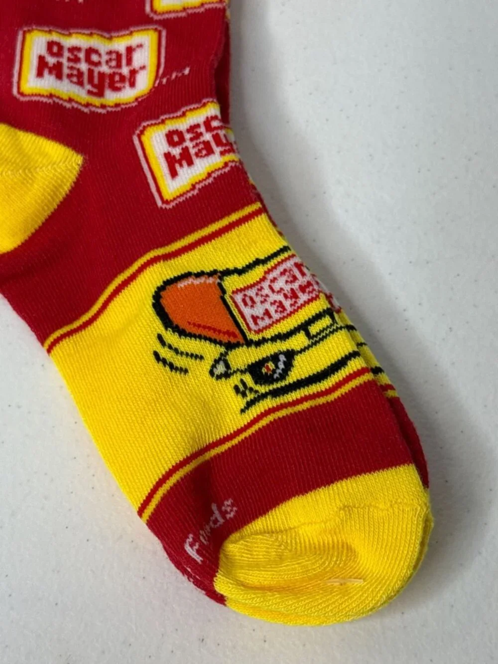 Oscar Mayer Hot Dog Novelty Kids Crew Socks New